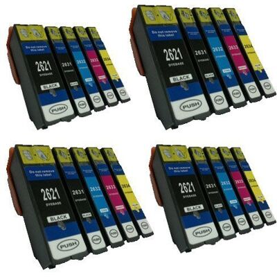 BELLIVESTORE 20 Cartucce d'inchiostro compatibile per Epson XP-600 XP-700 XP-800 XP-605 XP-510 XP-810 XP-710 XP-615 XP-610 XP-520 XP-620 XP-625 XP-720 XP-820 BL-T2621 2631 2632 2633 2634 con CHIP BELLIVESTORE 20 Cartucce d'inchiostro compatibile per Epson XP-600 XP-700 XP-800 XP-605 XP-510 XP-810 XP-710 XP-615 XP-610 XP-520 XP-620 XP-625 XP-720 XP-820 BL-T2621 2631 2632 2633 2634 con CHIP
