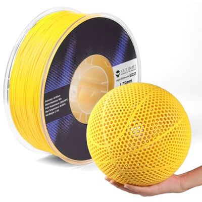 sainsmart PEBA High Rebound 90A Filamento flessibile, 1 kg, super PU con rimbalzo al 78%, 20% più leggero e doppio della velocità, spessore basato su nylon, 1,75 mm, gialla sainsmart PEBA High Rebound 90A Filamento flessibile, 1 kg, super PU con rimbalzo al 78%, 20% più leggero e doppio della velocità, spessore basato su nylon, 1,75 mm, gialla