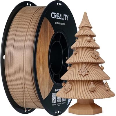 Creality PLA Filamento a Stampante 3D Printer Silk Shiny PLA Filament 1.75mm +/-0.02mm, 3D Printing Filament 1KG/2.2lb (Legno) Creality PLA Filamento a Stampante 3D Printer Silk Shiny PLA Filament 1.75mm +/-0.02mm, 3D Printing Filament 1KG/2.2lb (Legno)