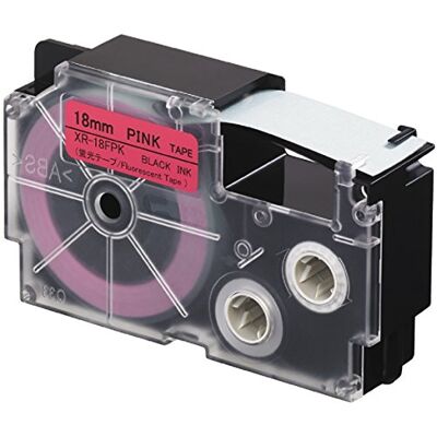 Casio EZ Label Printer fluoreszierendes nastro autoadesivo 18 mm x 5,5 m NERO SU Pink Casio EZ Label Printer fluoreszierendes nastro autoadesivo 18 mm x 5,5 m NERO SU Pink