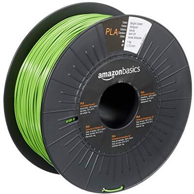 Filamento per stampante 3D AmazonBasics - Verde Brillante - 1kg - PLA Filamento per stampante 3D AmazonBasics - Verde Brillante - 1kg - PLA
