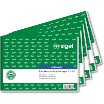 Sigel RA517 Appunti settimanali, formato A5 orizzontale, 50 fogli 5 pack Sigel RA517 Appunti settimanali, formato A5 orizzontale, 50 fogli 5 pack