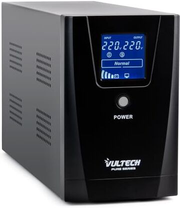 Vultech ups 1000VA Pure Line Interactive con Onda SINUSOIDALE Pura E LCD