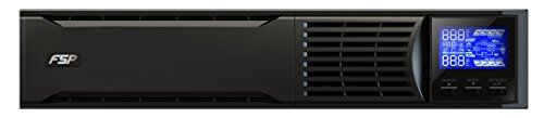 FSP Group Fortron Champ 3k Rackmount, UPS online, 3000 VA / 2700W, da 200 a 300VAC, con USB, RS-232 e slot intelligente per ulteriori interfacce, come convertitori di protocollo o schede relè, nero