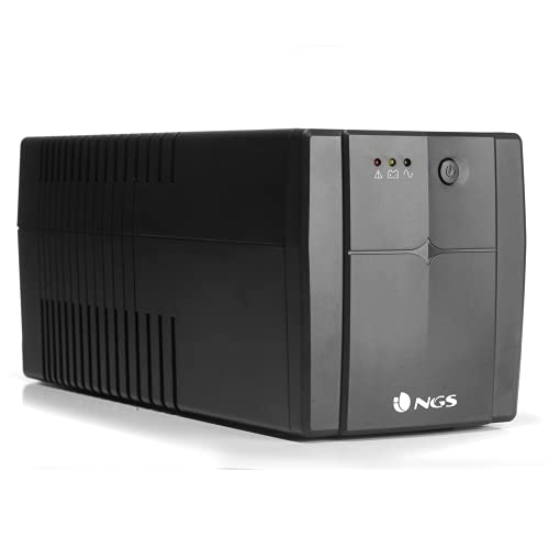 NGS FORTRESS1500V2 Gruppo di continuità UPS, Off Line UPS 1200 VA, Tensione a Uscita Stabile di 720W per 4 Prese Schuko