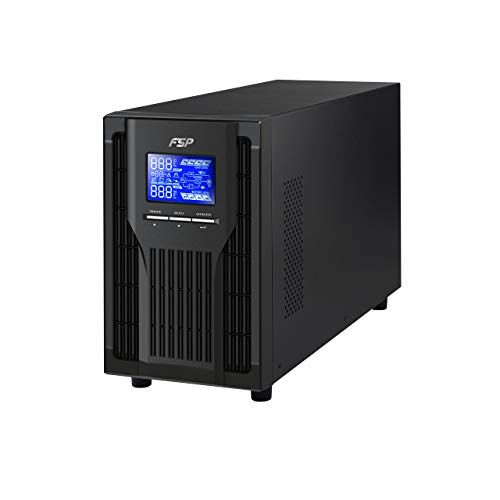 FSP Group Fortron Champ Tower 1k, Doppio convertitore Gruppo di continuità (ups) Online, 1000 VA / 900W, da 200 a 300VAC, con USB, RS-232 e Slot Intelligente per convertitori di protocollo o schede relè