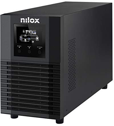 Nilox , UPS Premium OnLine Pro LED da 3.000VA/2.10W, UPS con Tecnologia a Doppia Conversione, Protegge Server, Workstation, Reti LAN e Computer da Blackout, con Tecnologia OnLine