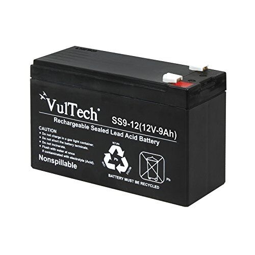 Vultech GS-9AH Batteria Ermetica al Piombo per UPS, Nero