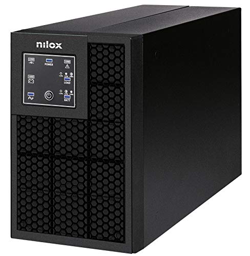 Nilox , UPS Premium OnLine Pro LED da 1.000VA/700W, UPS con Tecnologia a Doppia Conversione, Protegge Server, Workstation, Reti LAN e Computer da Blackout, con Tecnologia OnLine