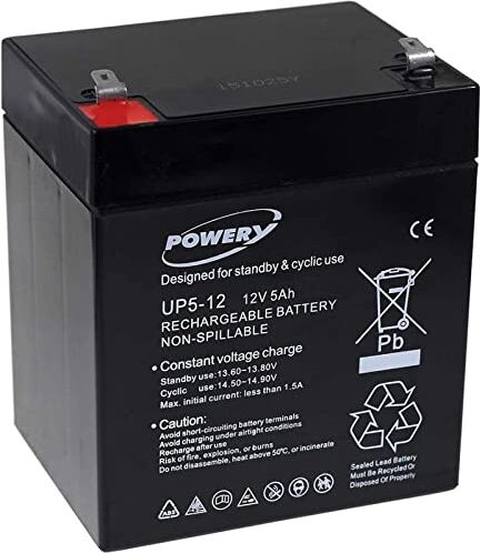 akku-net Batteria al Gel di Piombo per:APC Back-ups BF500-RS 5Ah 12V, 12V, Lead-Acid