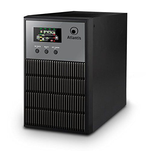 Atlantis LinePower 1001, UPS On Line a doppia conversione 1000VA/700W, Tensione in uscita costante, Onda Sinusoidale, 3 prese IEC, 2 Batterie 12V 7Ah, Software ViewPower scaricabile gratuitamente