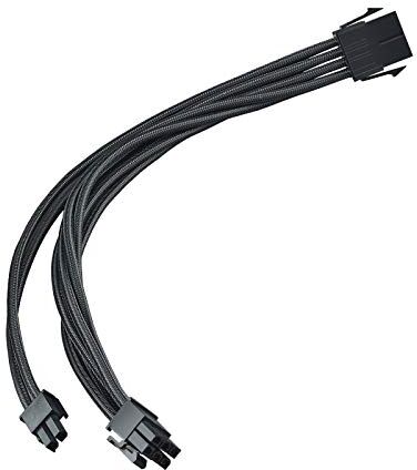 Silverstone PP07E cavo di alimentazione di estensione 8 Pin 6+2 GPU PCIE 300mm 18 AWG SST-PP07E-PCIB Nero