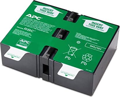 APC RBC124 Pacco batterie sostitutive per UPS  BR1200GI, BR1500GI, SMC1000I-2U