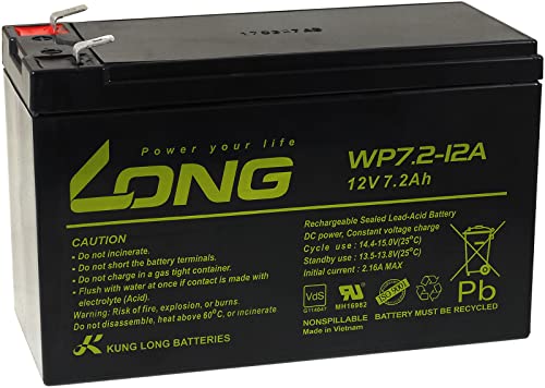 akku-net Batteria di Ricambio KungLong per USV APC Back-ups 500, 12V, Lead-Acid