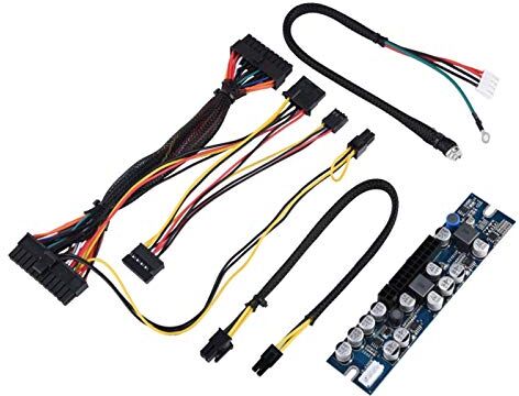 Fockety Modulo di alimentazione, alimentatore per PC, alimentatore per PC DC 12V Input Modulo di alimentazione per computer da 300 W con cavo 24Pin Connect/AUX/SATA, per Mini-ITX e case 1U,