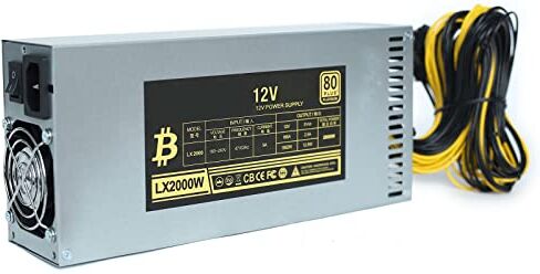 Hyclam Per Server Miner Mining Power 2000W Desktop Power Supply Unit Con Alta Efficienza 6Pin Alimentazione 180v A 260v Ingresso Efficienza Multi-gpu Per Antminer