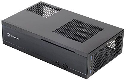 Silverstone SST-ML05B Cabinet Milo per Slim HTPC formato Mini-ITX , Silent, nero