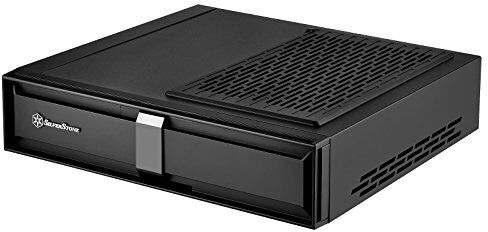 Silverstone SST-ML08B Cabinet Milo per Slim HTPC formato Mini-ITX , Silent, nero