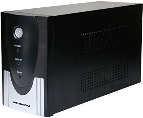 Mediacom M-UPS1000M Alimentatore di continuità (UPS) 1000 VA 4 Uscita(e) AC Alimentatori di continuità (1000 VA, 600 W, 220 V, 230 V, 220 V, 230 V)