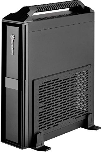 Silverstone SST-ML08B-H Cabinet Milo per Slim HTPC formato Mini-ITX , con maniglia, nero