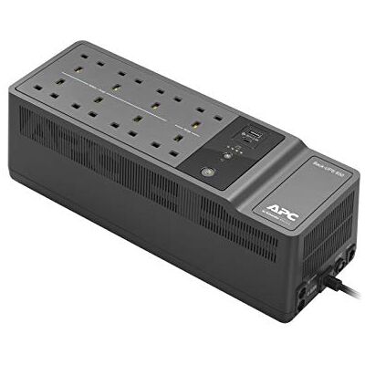 APC by Schneider Electric BACK-UPS ES BE850G2-UK Alimentatore ininterrotto 850 VA (8 prese, protezione da sovratensioni, 2 porte di ricarica USB), nero, confezione da 1 APC by Schneider Electric BACK-UPS ES BE850G2-UK Alimentatore ininterrotto 850 VA (8 prese, protezione da sovratensioni, 2 porte di ricarica USB), nero, confezione da 1