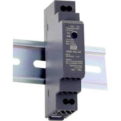 MEAN WELL DDR-15L-24 15W Tipo convertitore DC-DC 24V/0.63A su guida DIN MEAN WELL DDR-15L-24 15W Tipo convertitore DC-DC 24V/0.63A su guida DIN