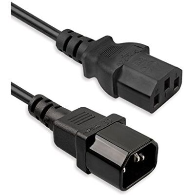 VulTech ALIM15-IN Cavo Prolunga Alimentazione 1.5m Spina Maschio IEC C14 a Presa Femmina IEC C13-10A Ideale per PC, UPS, Server, Monitor Colore Nero VulTech ALIM15-IN Cavo Prolunga Alimentazione 1.5m Spina Maschio IEC C14 a Presa Femmina IEC C13-10A Ideale per PC, UPS, Server, Monitor Colore Nero