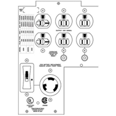APC Backplate Kit w/(4)5-15R gruppo di continuità (UPS) Alimentatori di continuità (920 g, 178 x 254 x 127 mm) APC Backplate Kit w/(4)5-15R gruppo di continuità (UPS) Alimentatori di continuità (920 g, 178 x 254 x 127 mm)