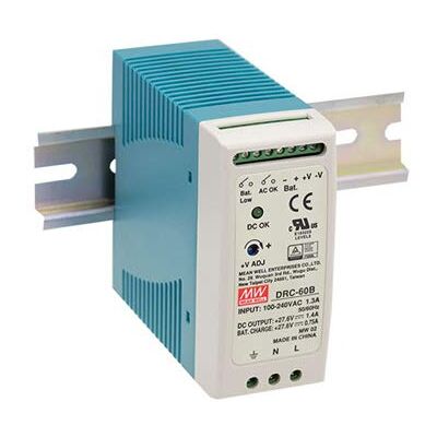 MEAN WELL DRC-60A AC-DC Industrial DIN Rail con funzione UPS MEAN WELL DRC-60A AC-DC Industrial DIN Rail con funzione UPS