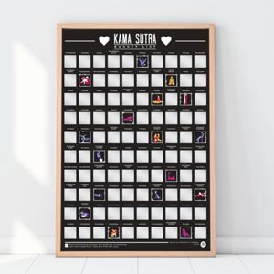 Gift Republic Poster da grattare, con le posizioni del kamasutra, Gift Republic Poster da grattare, con le posizioni del kamasutra,