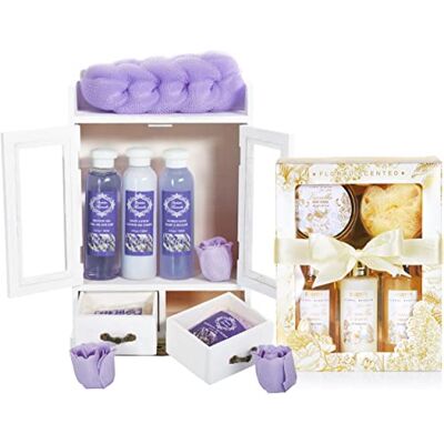 Brubaker Cosmetics Set di Cura 2 in 1 Set di Bellezza Grande da 15 Pezzi Signore Set da Doccia e da Bagno Set Regalo per Donna con Mobiletto in Legno Deco Vaniglia Rosa Menta Brubaker Cosmetics Set di Cura 2 in 1 Set di Bellezza Grande da 15 Pezzi Signore Set da Doccia e da Bagno Set Regalo per Donna con Mobiletto in Legno Deco Vaniglia Rosa Menta