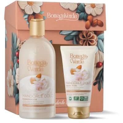 Bottega Verde Cofanetto Regalo Mandorle Dolci, con Bagnodoccia 400 ml e Crema Mani 75 ml, Addolcenti e Setificanti, Idea Regalo Bottega Verde Cofanetto Regalo Mandorle Dolci, con Bagnodoccia 400 ml e Crema Mani 75 ml, Addolcenti e Setificanti, Idea Regalo