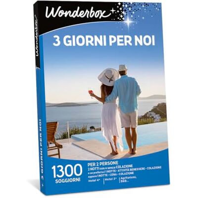 WONDERBOX Cofanetto Regalo 3 Giorni per Noi per 2 Persone WONDERBOX Cofanetto Regalo 3 Giorni per Noi per 2 Persone
