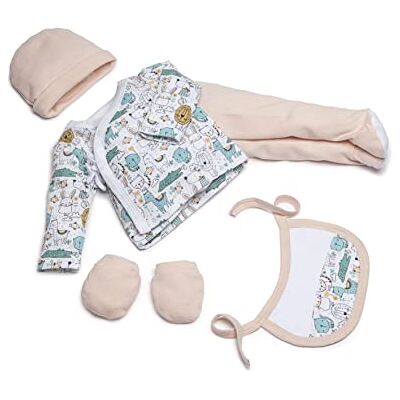 Interbaby Set Primo set Animaletti rosa per neonato Interbaby Set Primo set Animaletti rosa per neonato