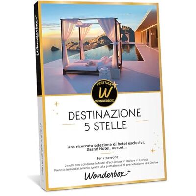 WONDERBOX Cofanetto Regalo Destinazione 5 Stelle per 2 Persone WONDERBOX Cofanetto Regalo Destinazione 5 Stelle per 2 Persone