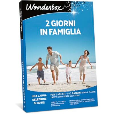 WONDERBOX Cofanetto Regalo 2 Giorni in Famiglia 2 Adulti e 2 Bambini WONDERBOX Cofanetto Regalo 2 Giorni in Famiglia 2 Adulti e 2 Bambini