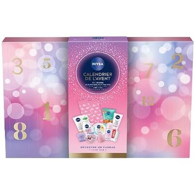 NIVEA Calendario dell'Avvento Giovani Edizione 2025 Cofanetto regalo di bellezza Cura del viso, corpo e labbra + Accessori 12 finestre a sorpresa 1 pz NIVEA Calendario dell'Avvento Giovani Edizione 2025 Cofanetto regalo di bellezza Cura del viso, corpo e labbra + Accessori 12 finestre a sorpresa 1 pz