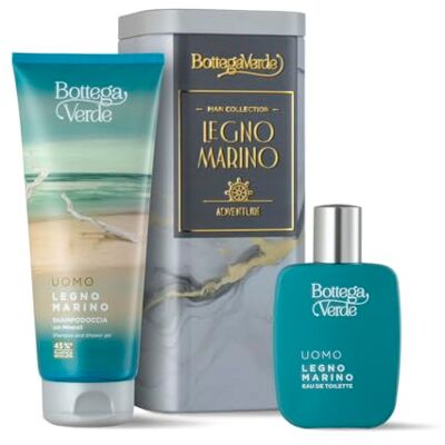 Bottega Verde Cofanetto Regalo Uomo Legno Marino, con Shampodoccia 200 ml e Eau de Toilette 50 ml, Minerali, Legni e Agrumi, Idea Regalo Bottega Verde Cofanetto Regalo Uomo Legno Marino, con Shampodoccia 200 ml e Eau de Toilette 50 ml, Minerali, Legni e Agrumi, Idea Regalo