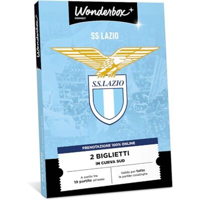 WONDERBOX Connect Cofanetto Regalo SS Lazio Classic 1 o 2 Biglietti 1 Partita Valido 27 mesi WONDERBOX Connect Cofanetto Regalo SS Lazio Classic 1 o 2 Biglietti 1 Partita Valido 27 mesi