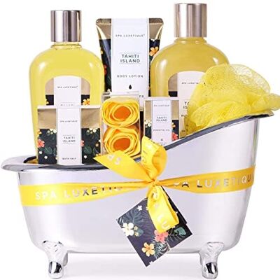 spa luxetique Confezione Regalo Donna, 8 Pezzi Tropicali Set Bagno Donna Con Bombe da Doccia, Olio Essenziale, Regali Donne Compleanno, Regalo Festa della Mamma, Regali per Natale San Valentino Donne spa luxetique Confezione Regalo Donna, 8 Pezzi Tropicali Set Bagno Donna Con Bombe da Doccia, Olio Essenziale, Regali Donne Compleanno, Regalo Festa della Mamma, Regali per Natale San Valentino Donne