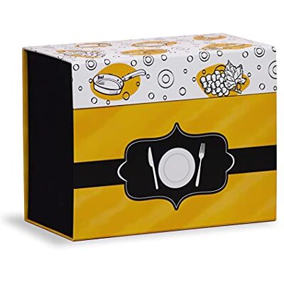 Scatola Mareli - Organizzatore di ricette con magnete - 6 divisori Scatola Mareli - Organizzatore di ricette con magnete - 6 divisori