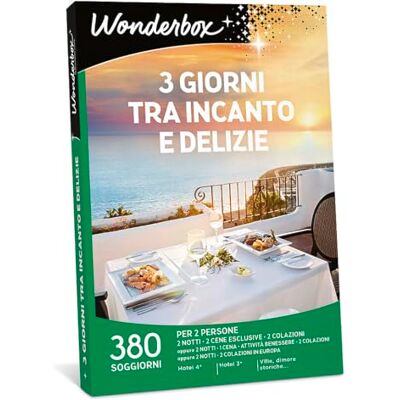 WONDERBOX Cofanetto Regalo 3 Giorni tra Incanto E Delizie per 2 pers WONDERBOX Cofanetto Regalo 3 Giorni tra Incanto E Delizie per 2 pers