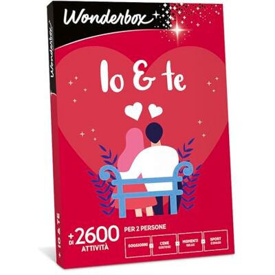 WONDERBOX Cofanetto Regalo Io & Te 53 Attività Seggiorni con Colazione per 2 Persone Cene Gustose Momenti Relax Sport Esvago Idee Regalo per amici o per una coppia WONDERBOX Cofanetto Regalo Io & Te 53 Attività Seggiorni con Colazione per 2 Persone Cene Gustose Momenti Relax Sport Esvago Idee Regalo per amici o per una coppia