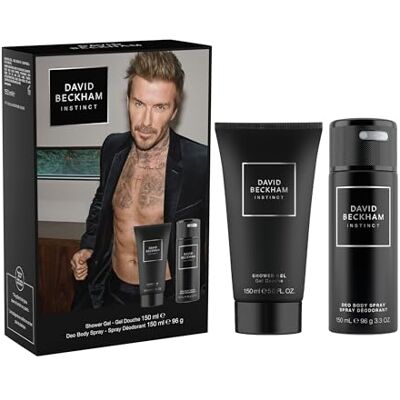 David Beckham , Cofanetto Regalo per Lui Instinct, con Deodorante Spray per il corpo & Docciaschiuma, Irrestibile Fragranza Fougère Agrumata, 150ml & 150ml David Beckham , Cofanetto Regalo per Lui Instinct, con Deodorante Spray per il corpo & Docciaschiuma, Irrestibile Fragranza Fougère Agrumata, 150ml & 150ml