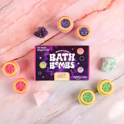 ZIMPLI REGALI Set Regalo con 6 Bombe da Bagno Cristallo, Cesto Spa di Lusso, Idee Regalo per Donna, Lei, Mamma, Ragazze, Festa della Mamma, San Valentino, Anniversario ZIMPLI REGALI Set Regalo con 6 Bombe da Bagno Cristallo, Cesto Spa di Lusso, Idee Regalo per Donna, Lei, Mamma, Ragazze, Festa della Mamma, San Valentino, Anniversario
