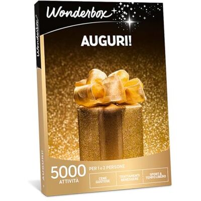 WONDERBOX Box Regalo di Auguri Un Insieme di Idee Regalo Donna, Idee Regalo Uomo E Idee Regalo Natale Che Soddisfano Anche Le Persone più Esigenti. Ottimo Anche Come Regalo di Coppia WONDERBOX Box Regalo di Auguri Un Insieme di Idee Regalo Donna, Idee Regalo Uomo E Idee Regalo Natale Che Soddisfano Anche Le Persone più Esigenti. Ottimo Anche Come Regalo di Coppia