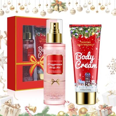 WAWJ Set regalo di Natale, lozione per il corpo, set regalo da donna, set regalo contiene body idratante, lozione per il corpo, regalo di Natale per le donne WAWJ Set regalo di Natale, lozione per il corpo, set regalo da donna, set regalo contiene body idratante, lozione per il corpo, regalo di Natale per le donne