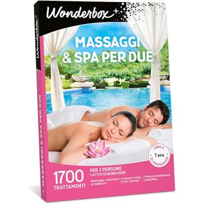 WONDERBOX Cofanetto Regalo Massaggi & Spa per Due per 2 Persone WONDERBOX Cofanetto Regalo Massaggi & Spa per Due per 2 Persone