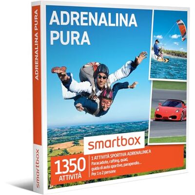 Smartbox Cofanetto Regalo Adrenalina Pura Idea Regalo per Lui 1 Sport estrEmozione3 per 1 o 2 Persone Smartbox Cofanetto Regalo Adrenalina Pura Idea Regalo per Lui 1 Sport estrEmozione3 per 1 o 2 Persone