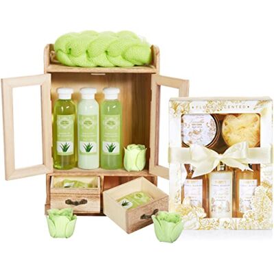 Brubaker Cosmetics Set di Cura 2 in 1 Set di Bellezza Grande da 15 Pezzi Signore Set da Doccia e da Bagno Set Regalo per Donna con Mobiletto in Legno Deco Vaniglia Rosa Menta Brubaker Cosmetics Set di Cura 2 in 1 Set di Bellezza Grande da 15 Pezzi Signore Set da Doccia e da Bagno Set Regalo per Donna con Mobiletto in Legno Deco Vaniglia Rosa Menta